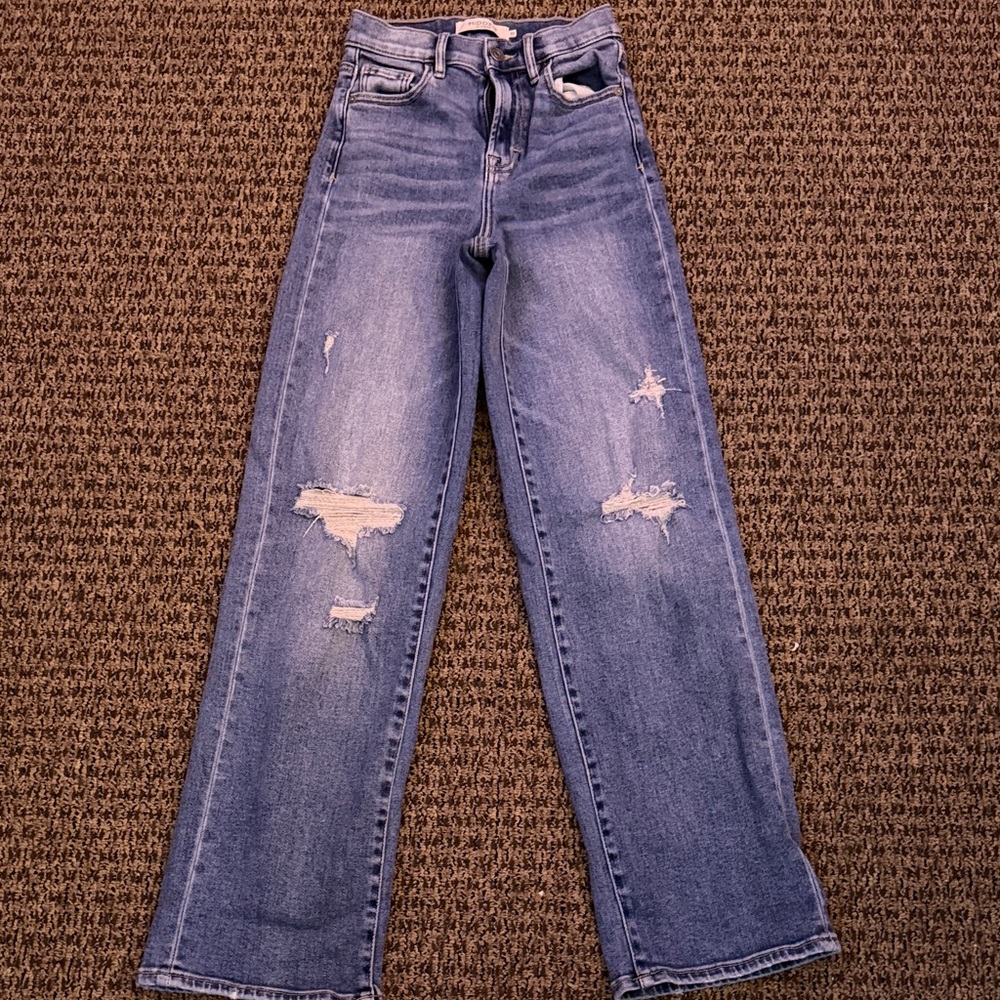 Classic Blue Straight Leg Women's Jeans